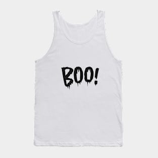 Boo Design - black text Tank Top